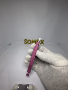 Pincettes à cils rose enduit forme droite incurvée outils de ramassage nouveauté pince à épiler extension de cils - Product Image 4