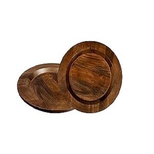 Meilleures assiettes de service en bois de mangue polie, ensembles de vaisselle, assiettes de chargeur, assiettes de service en bois, exportateur - Product Image 6