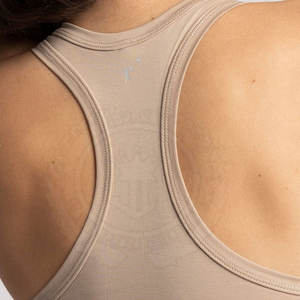 Camiseta Deportiva Corta con Espalda Cruzada para Mujer, Fácil de Poner, con Logotipo Frontal, Transpirable, de Secado Rápido, para Ejercicio Físico y Comodidad Durante Todo el Día - Product Image 3