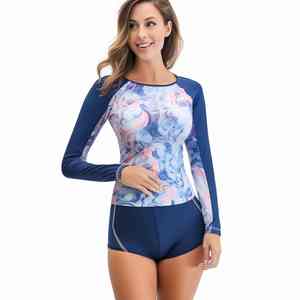 เสื้อแรชการ์ดผู้ชายแบบปรับแต่งได้ แขนยาว ออกแบบมาเพื่อความเร็วและการปกป้อง ผลิตจากผ้าเนื้อเบา ยืดหยุ่น แห้งเร็ว - Product Image 2