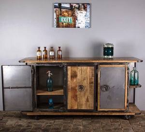 Elegant Modern Luxury Solid Wood <b>Sideboard</b> Cabinet Industrial Design Extendable for Home Use Farmhouse Living Room Bathroom Hall - Product Image 3