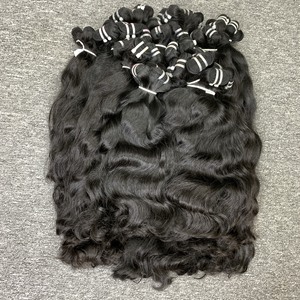 Extensiones de cabello sin procesar de donante único 2024 ondulado Natural Camboyano de alta calidad 100% tendencia para trama Genius - Product Image 6