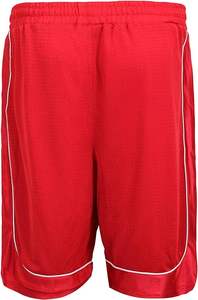 Short de basket-ball de fitness en nylon personnalisé pour hommes, double couche à séchage rapide, poche en maille avec logo, motif uni, sueur de taille XS - Product Image 3