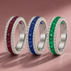 จีนโรงงานร้อนการออกแบบใหม่2021หรูหราเพชรแหวนหมั้นแฟชั่นเครื่องประดับทับทิมแหวนแต่งงานสำหรับผู้หญิง - Product Image 4