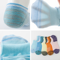 ODM personnalisé No Show cheville coupe basse respirant maille tricot doux coton multicolore anti-dérapant décontracté pour hommes femmes Vietnam usine