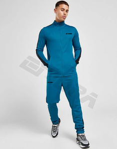 Conjunto deportivo de forro polar para hombre con diseño de logotipo personalizado, hecho para entrenamiento deportivo en el gimnasio, comodidad de primavera y estilo activo diario, nowux - Product Image 3