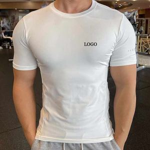 T-shirt de course à pied Gym personnalisé pour hommes Sporty Breathable Athletic Fitness Slim Fit Design Plus Size 280 Grammes Casual Compression unie - Product Image 1