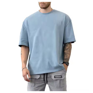 เสื้อผู้ชายระบายอากาศได้ดีเสื้อเชิ้ตผ้าสักหลาดสำหรับใส่เล่นกีฬาผ้าฝ้าย100% ตัวสั้นคุณภาพดี - Product Image 4