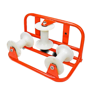 <span class=keywords><strong>3</strong></span> tamburo angolo cavo puleggia blocco a rulli, alluminio Nylon triplo cavo puleggia, cavo posa rullo