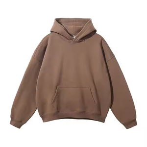 Nouveau poids lourd 350 GSM pull à capuche coton Polyester plaine impression broderie sans chaîne polaire Streetwear pour sweat à capuche d'hiver - Product Image 1