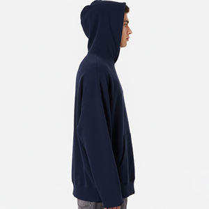 Sweat-shirts pour hommes de haute qualité, surdimensionnés, avec logo personnalisé brodé et imprimé, 100% coton molletonné, coupe-vent, effet délavé - Product Image 3