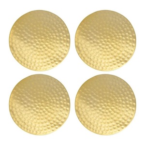 Modern Design Stainless Steel Round <b>Drink</b> <b>Coaster</b> Simple and Stylish Metal <b>Drink</b> Mat With Holder - Product Image 2