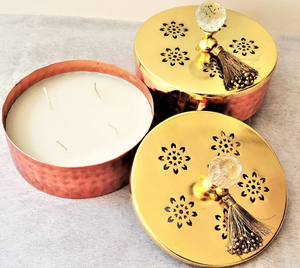 Top Selling Luxury Metal Jar Candle With Decorative Lid in Wholesale Price From India - Product Image 4