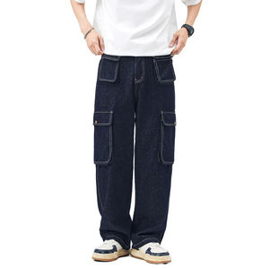 Pantalones Vaqueros Casuales de Verano para Hombre, Corte Recto, Estilo Desgastado, con Bolsillos, para Uso Diario - Product Image 4