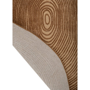 พรมทอมือลายทางสีทอง ผลิตจากขนสัตว์และใยวิสโคส รูปทรงสี่เหลี่ยมผืนผ้า ขนาด 4 เมตร สำหรับทางเข้าบ้าน ห้องนอน พื้นห้อง หนา 10 มม. รุ่น TNQ-1210 - Product Image 5