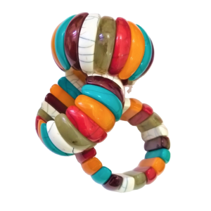Bracelet en résine de forme géométrique, bijoux fantaisie, vente chaude, fabrication artisanale en Inde, multicolores pour femmes et enfants - Product Image 3