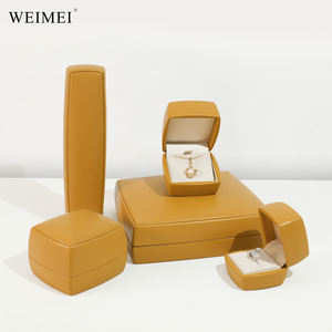 WEIMEI Customized Yellow Square <b>Gift</b> <b>Box</b> with Fresh <b>White</b> Velvet Custom Logo for Inner Edge for Jewelry Packaging - Product Image 2
