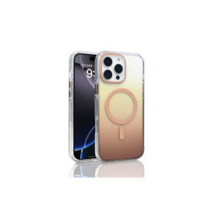 Étui de chargement magnétique Netzy Luxury M-Safe pour iPhone 16 Pro Max, coque transparente dégradée antichoc en silicone PC Ins 14 Plus - Product Image 2