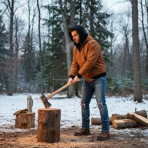 Chaqueta de trabajo con capucha de pato Heritage, repelente al agua duradero, lona de algodón 100%, técnica impermeable OEM ODM Vintage - Product Image 4