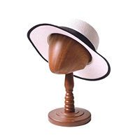 Soporte de Madera para Exhibir y Guardar Sombreros y Gorras, Organizador de Sombreros de Madera para el Hogar