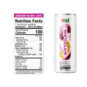 Sin azúcar Bajo en grasa 250ml Agua con gas Refresco Fabricación de jugo de fruta de mango Hecho en Vietnam Muestra gratis Etiqueta privada OEM - Product Image 2