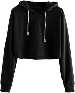 Meilleure vente de qualité supérieure sweat à capuche de gymnastique d'hiver pour femmes crop top capuche respirante de grande taille avec logo avant vente en gros OEM - Product Image 6