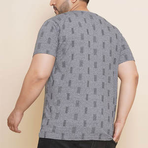 Quantité minimale de commande bas sur mesure couleur unie respirant grande taille hommes t-shirt/dernier Style de mode ajusté hommes grande taille t-shirts - Product Image 3