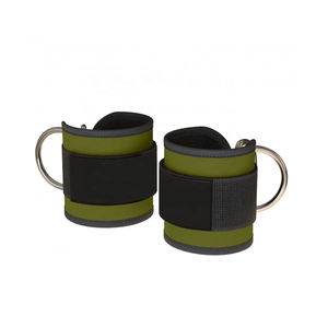 Tobilleras de anillo en D de acero acolchado de neopreno con máquina de Cable, ejercicio físico, glúteos, entrenamiento, gimnasio, soporte de tobillo para entrenamiento de piernas - Product Image 1