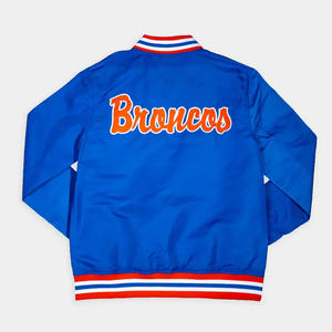 Veste d'hiver en satin personnalisée pour hommes dans un nouveau style de bombardier universitaire de baseball et d'école universitaire brodé avec numéro de nom et support personnalisé - Product Image 6