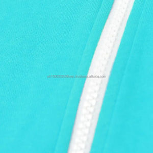 Sweats à capuche zippés personnalisés pour hommes 500 Gm coton épais polaire Boxy fermeture éclair blancs pour hommes hiver col à capuche style court - Product Image 3