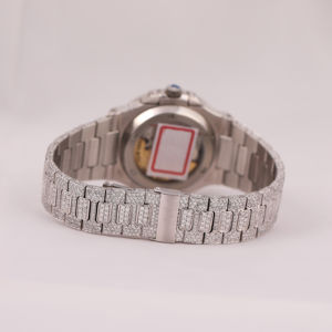 Hecho a mano Pass Diamond Tester Acero inoxidable Diseño personalizado Lab Grown Diamond Iced Out Hip Hop Reloj para hombres y mujeres - Product Image 3