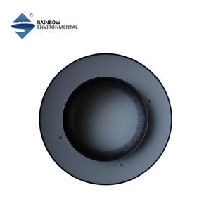Capot <span class=keywords><strong>de</strong></span> cheminée moderne rond en acier inoxydable anti-courant d'air, protection haute performance contre le vent pour foyer à double paroi, certifié CE - Product Image 6