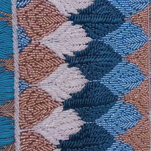 Aabya Luxury Hand-<b>Beaded</b> Embroidered Wedding Dress Eco-Friendly Cross-Style Weft Knitted Pattern Woven Techniques - Product Image 4