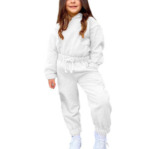 Ensembles de vêtements d'hiver personnalisés pour enfants, sweat-shirt avec pantalon de survêtement, survêtements 2 pièces pour filles, nouveauté 2024 - Product Image 1
