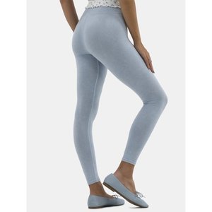 กางเกงเลกกิ้งผ้ายืดถึงข้อเท้าสีพื้นบางสำหรับผู้หญิง XL ถึง8XL พร้อมโลโก้เอวสำหรับออกกำลังกายกระชับสัดส่วน - Product Image 3