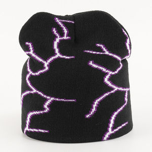 Venta al por mayor de alta calidad de invierno Unisex acrílico cálido gorros de punto gorro logotipo personalizado Jacquard Beanie para hombres y mujeres - Product Image 3