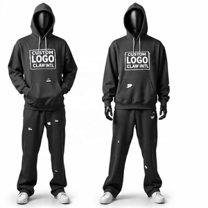 Conjunto de Sudadera con Capucha y Pantalones Deportivos Holgados, Personalizados, Transpirables, Ecológicos, de 380 g/m² - Product Image 4