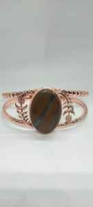 Brazaletes y Pulseras de cobre con colgantes de piedras preciosas de gran tamaño, aptos para uso en tiendas de joyería de moda - Product Image 2