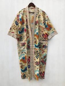 Kimono de Algodón con Estampado Floral para Mujer, Estilo Bohemio, Vestido de Novia, Venta al por Mayor al Mejor Precio - Product Image 4