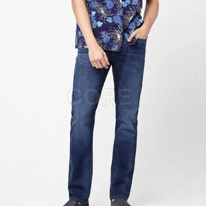 Nouvelle arrivée de pantalons slim en jean pour hommes avec logo personnalisé disponible en différentes couleurs de pantalons pour hommes - Product Image 4