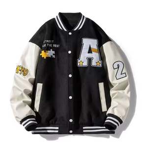 Venta al por mayor de ropa de calle personalizada College Varsity Jacket Hombres Mujeres Béisbol Bomber Letterman Varsity Jacket para hombres - Product Image 6