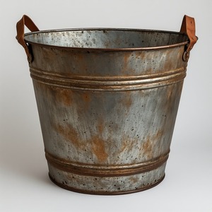 Jardinière artisanale en cuir galvanisé avec finition à patine antique rustique Détails artisanaux conçus pour les intérieurs décoratifs - Product Image 3