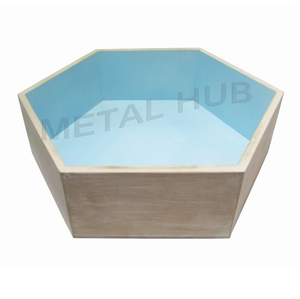 Bandeja Hexagonal de Madera de Mango - Product Image 4