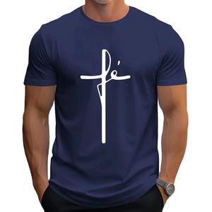 Men's Trendy Fashionable Thin Style Breathable Eco-Friendly Quick Dry High Quality Polyester/Cotton <b>V</b>-<b>neck</b> <b>Oversized</b> <b>T</b>-<b>shirt</b> - Product Image 3