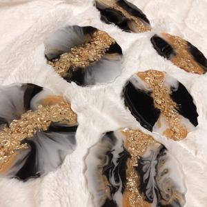 Juego de cuatro posavasos de resina redondeados, decoración de mesa y accesorios, manteles y almohadillas, posavasos de Material de la mejor calidad - Product Image 6