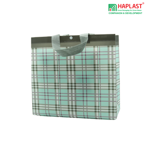 Sac tissé en PP laminé imperméable imprimé couleur personnalisé, promotion du fabricant vietnamien, sac de courses à poignée - Product Image 3