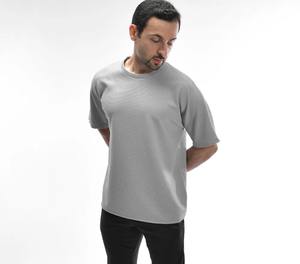 เสื้อยืดผ้าฝ้าย100% สั่งทำคุณภาพสูงเสื้อยืดคอกลมแขนสั้นแห้งเร็วของผู้ชาย - Product Image 4