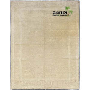 Tapis de Peshawar et de Khotan noué à la main, unique en son genre, 9'2 x 6'6 Pes_Kho_104 - Product Image 1