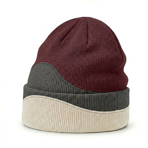 Bonnet moderne en tissu jacquard extensible doux, style streetwear tendance, idéal pour le froid et les activités de plein air - Product Image 1
