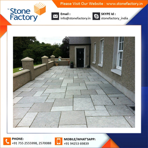 แผ่นปูพื้นสีเทาแบบเปียกแผ่นปูลานมีลวดลายไม่เหมือนใครกระเบื้องหินปูนติดภายนอกติดตั้งง่ายโทนสีที่แตกต่างกัน - Product Image 5